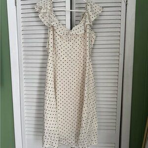 Old Navy Black and White Polka Dot Mini Dress